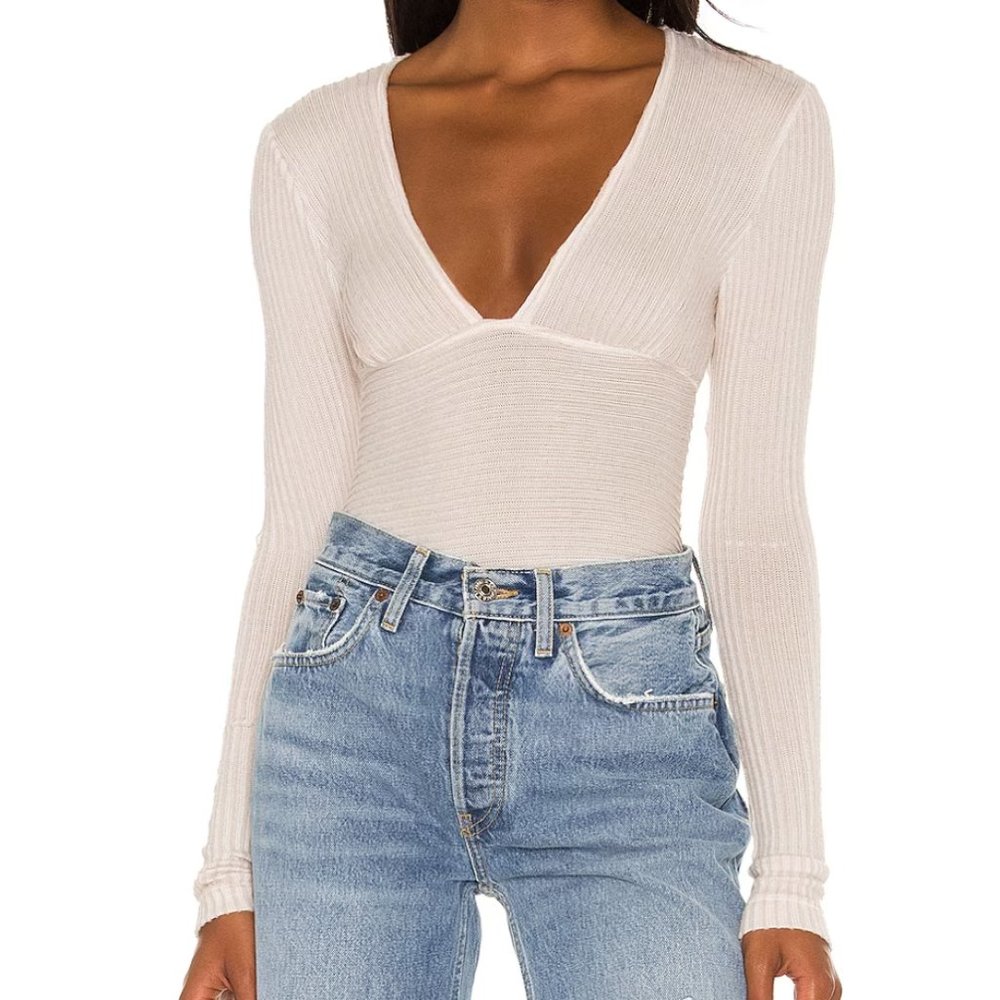 Free People Intimately ‘Lindsey’ Fitted Knit Top | Large